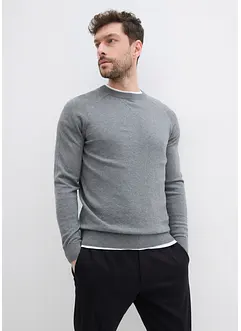 Feinstrickpullover (2er Pack) aus reiner Baumwolle, bonprix