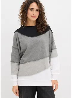Sweat en doux coton mélangé, bonprix