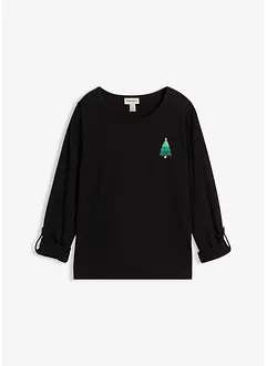 T-shirt manches longues 100% coton, bonprix