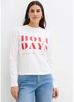 Langarmshirt aus Bio-Baumwollmix, bonprix