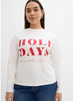 Langarmshirt aus Bio-Baumwollmix, bonprix