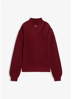 Grobstrick-Pullover mit Cut-Outs, bonprix