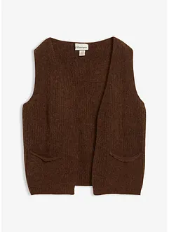 Grobstrickweste mit Alpakawolle, bonprix