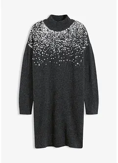 Robe en maille à sequins, bonprix