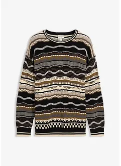 Grobstrick-Pullover aus reiner Baumwolle, bonprix