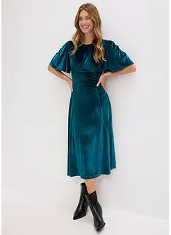 Midikleid aus softem Samt, bonprix
