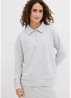 Sweatshirt mit Nieten, bonprix