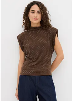 Top mit Glitzersteinen, bonprix