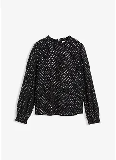 Chiffonbluse mit Rüschenkragen, bonprix