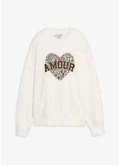 Oversize-Sweatshirt aus Baumwoll-Mix, bonprix