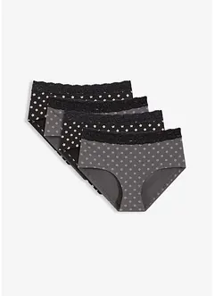 Maxipanty mit Spitze mit Bio-Baumwolle (4er Pack), bonprix