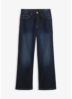 Wide-Leg Thermojeans mit Jerseyfutter Mid Waist, bonprix