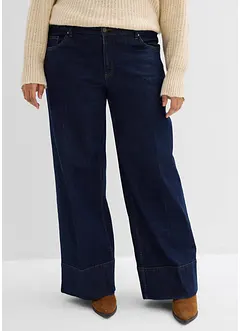 Wide-Leg-Jeans Mid Waist mit Bio Baumwolle, bonprix