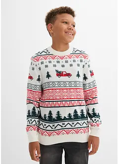 Feinstrickpullover mit Weihnachtsmotiv, bonprix