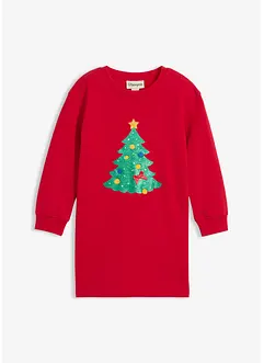 Sweatkleid mit Weihnachtsmotiv, bonprix
