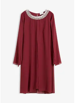Chiffonkleid mit Strassstein-Applikation, bonprix