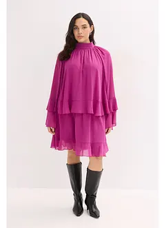 Chiffonkleid mit Volants, bonprix