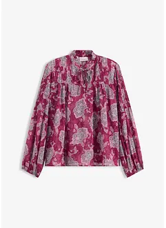 Tunique en satin à passepoils, bonprix