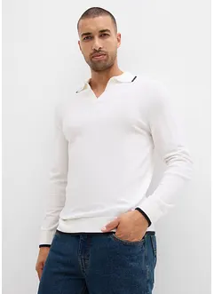 Pull en fine maille à détails contrastants, bonprix