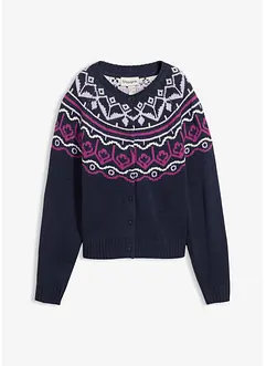 Oversize Norweger-Strickjacke, bonprix