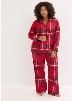 Pyjama en douce flanelle de coton avec pochette cadeau, bonprix