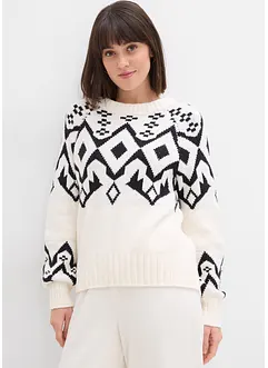 Oversize Norweger-Pullover, bonprix