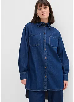 Chemisier oversize en jean épais, 100% coton, bonprix