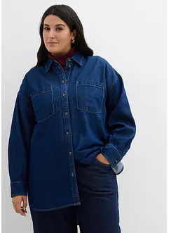 Chemisier oversize en jean épais, 100% coton, bonprix