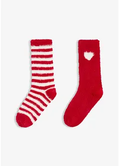 Lot de 2 paires de chaussettes douillettes, bonprix