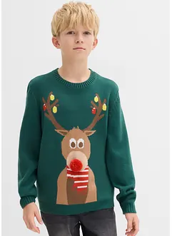 Pull de Noël garçon, bonprix