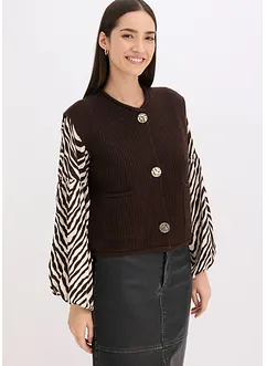 Strickweste mit dekorativen Knöpfen, bonprix