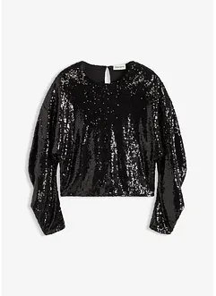 Pailletten-Langarmshirt, bonprix
