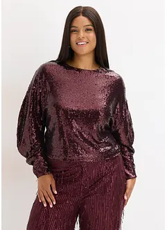Pailletten-Langarmshirt, bonprix