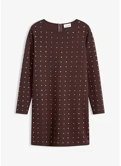 Jerseykleid mit Strass-Applikationen, bonprix