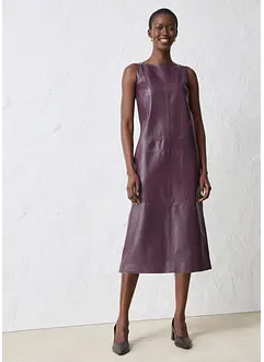 Robe en cuir d’agneau nappa, bonprix