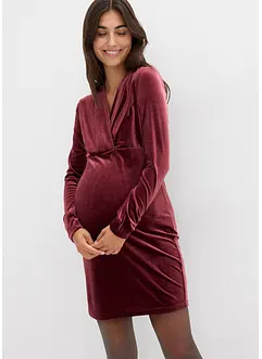 Umstands-und Stillkleid aus weichem Samt, bonprix