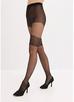 Collant effet jarretelles 30 DEN, bonprix