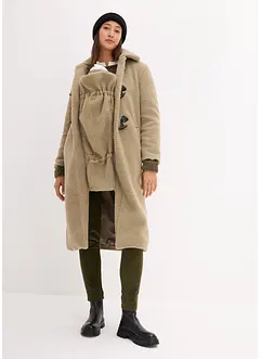 Manteau de grossesse en sherpa avec empiècement de portage, bonprix