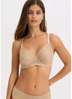 Soutien-gorge minimiseur avec broderies brillantes, bonprix