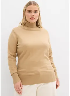 Pull col roulé basique, bonprix
