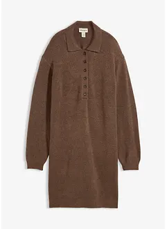 Kurzes Strickkleid mit Knopfleiste, bonprix