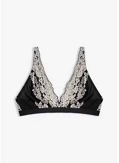 Soutien-gorge bralette à dentelle bicolore, bonprix