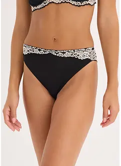 Slip aus zweifarbiger Spitze (2er Pack), bonprix