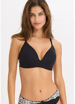 Soutien-gorge à coques sans armatures, coton et dentelle, bonprix