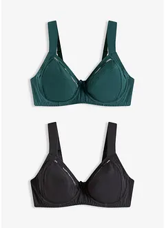 Lot de 2 soutiens-gorge à armatures, bonprix