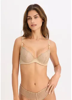 Soutien-gorge à coques et broderie, chaîne amovible, bonprix