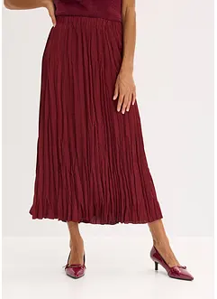 Jupe longue en satin froissé, bonprix