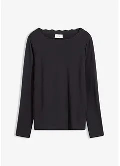 Wellenkanten Shirt aus Punto di Roma, bonprix