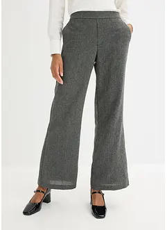 Pantalon bootcut, aspect tweed, bonprix