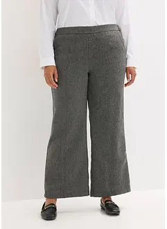 Pantalon bootcut, aspect tweed, bonprix